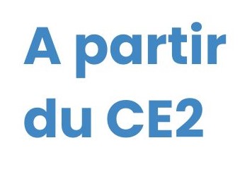 A partir du CE2